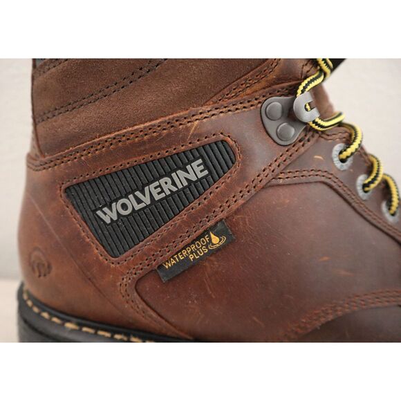 Wolverine W211001 Men Sz 11M Tobacco Brown Hellcat 6" Moc Toe CT Wedge Boot - Picture 6 of 16